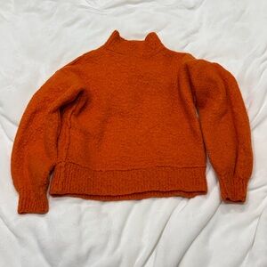 Free People Sweater in orange on size extra small